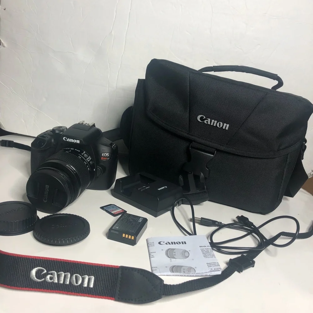 Canon EOS Rebel T7 DSLR Camera with 18-55mm Lens! 24.1 mega pixels!! Camera